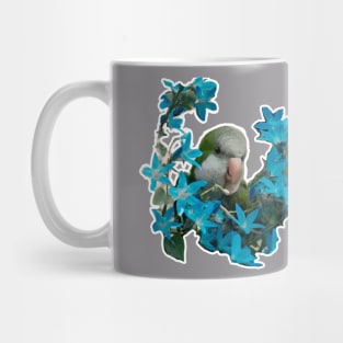 Flowered Parrot Mug